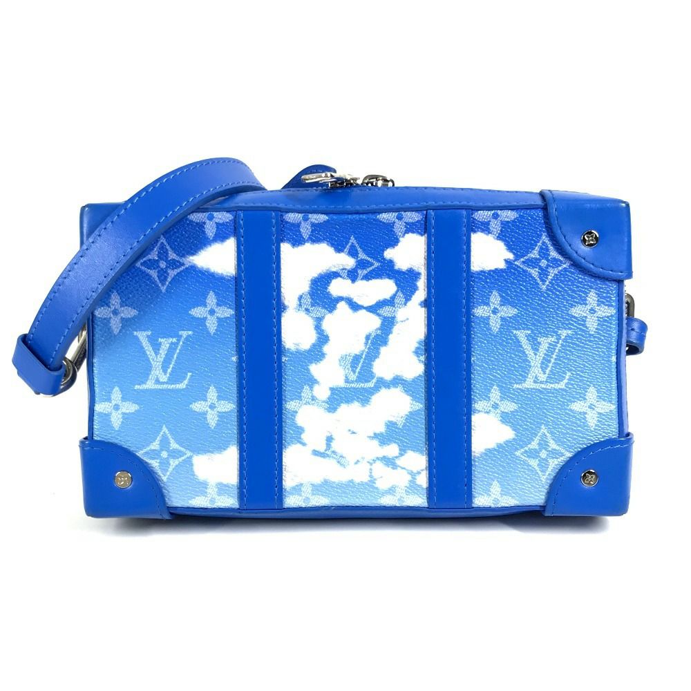 LOUIS VUITTON(ルイヴィトン) 財布 LVクラウズ美品  ソフトトランクネックレスウォレット M45440 ブルー×白 ショルダーウォレット LOUIS VUITTON - LOUIS VUITTON(ルイヴィトン) 財布 LVクラウズ美品