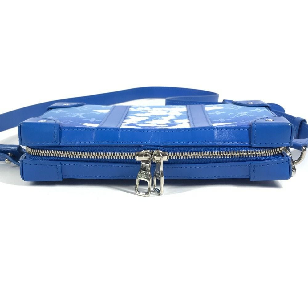 ルイヴィトン LOUIS VUITTON ソフトトランクウォレット  M45432 モノグラムクラウズ 雲 斜め掛け カバン ポシェット 長財布 クラッチバッグ ショルダーバッグ レザー ブルー LOUIS VUITTON ルイヴィトン M45432 モノグラムクラウズ 雲 ソフト