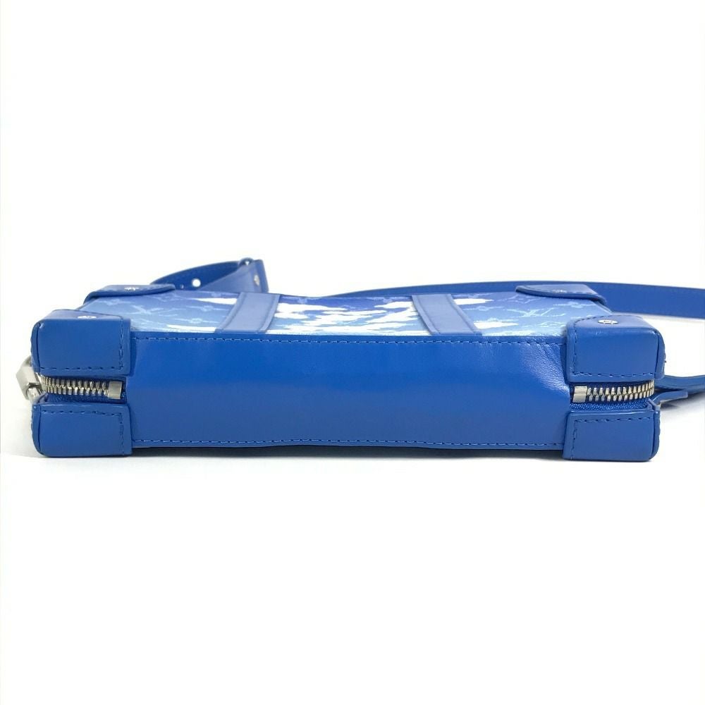 ルイヴィトン LOUIS VUITTON ソフトトランクウォレット  M45432 モノグラムクラウズ 雲 斜め掛け カバン ポシェット 長財布 クラッチバッグ ショルダーバッグ レザー ブルー LOUIS VUITTON ルイヴィトン M45432 モノグラムクラウズ 雲 ソフト