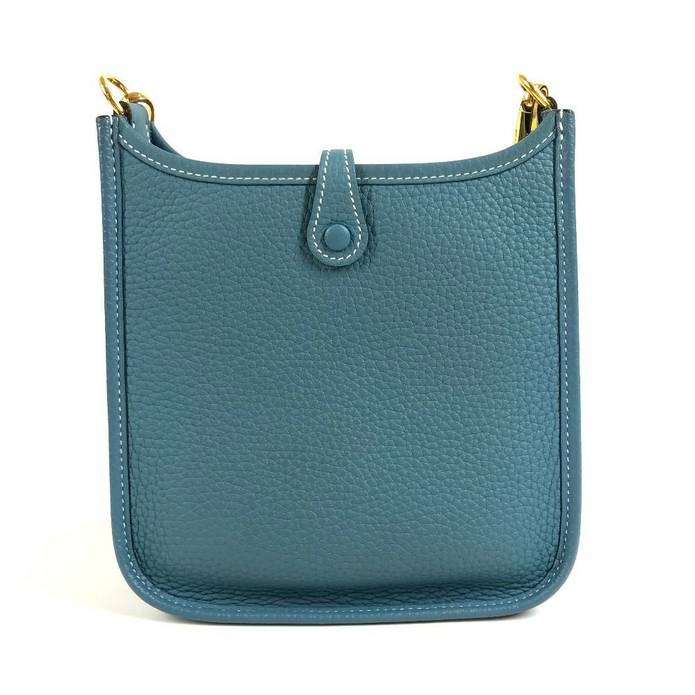 エルメス HERMES エブリン TPM 16 エブリンTPM カバン 斜め掛け ポシェット ロング ショルダーバッグ トリヨンクレマンス B刻 ニューブルーシーン ブルー 美品 HERMES エルメス エブリン TPM 16 エブリンTPM カバン 斜め掛け