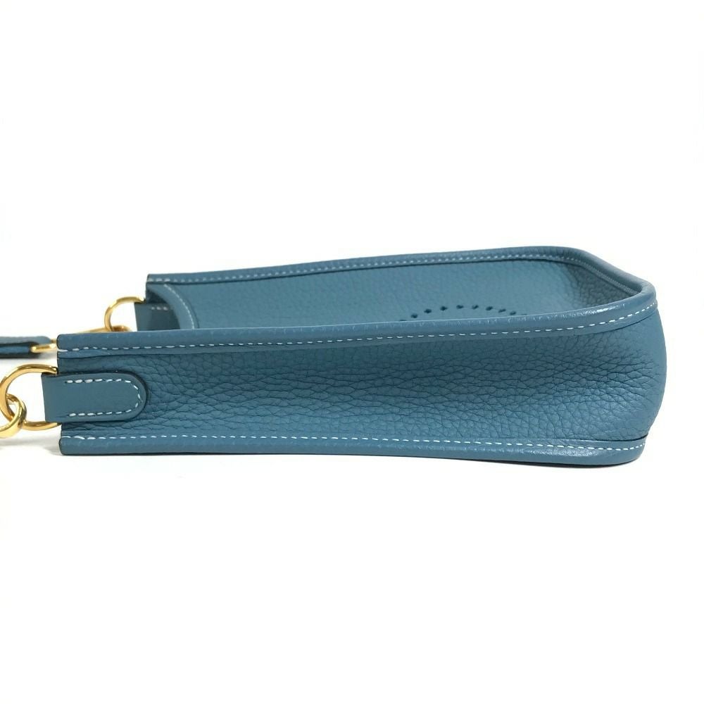 エルメス HERMES エブリン TPM 16 エブリンTPM カバン 斜め掛け ポシェット ロング ショルダーバッグ トリヨンクレマンス B刻 ニューブルーシーン ブルー 美品 HERMES エルメス エブリン TPM 16 エブリンTPM カバン 斜め掛け