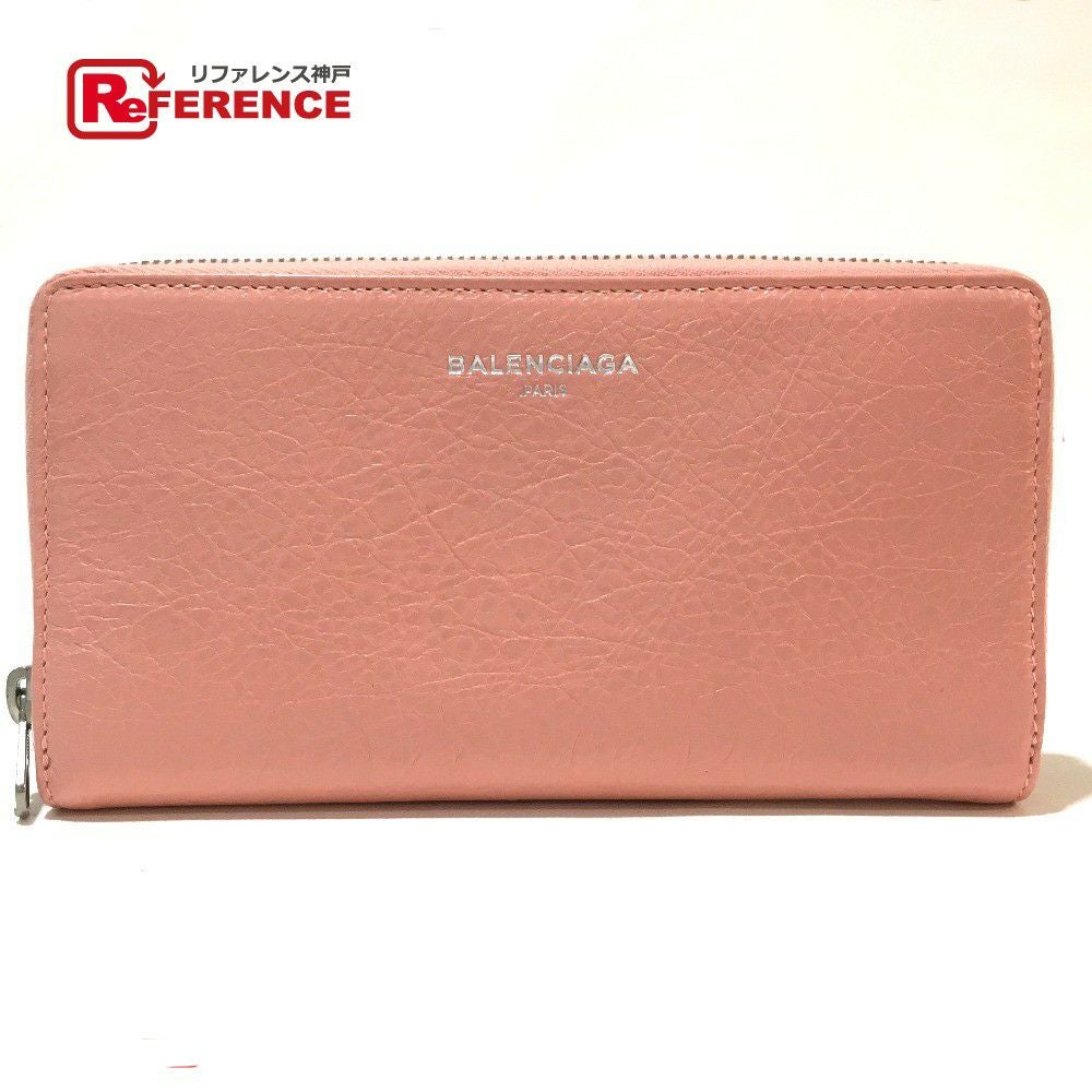 バレンシアガ BALENCIAGA 財布 419805 エクスクルーシブ ラウンドファスナー長財布 長財布 レザー ピンクベージュ BALENCIAGA（バレンシアガ） 未使用 419805 エクスクルーシブ 長財布