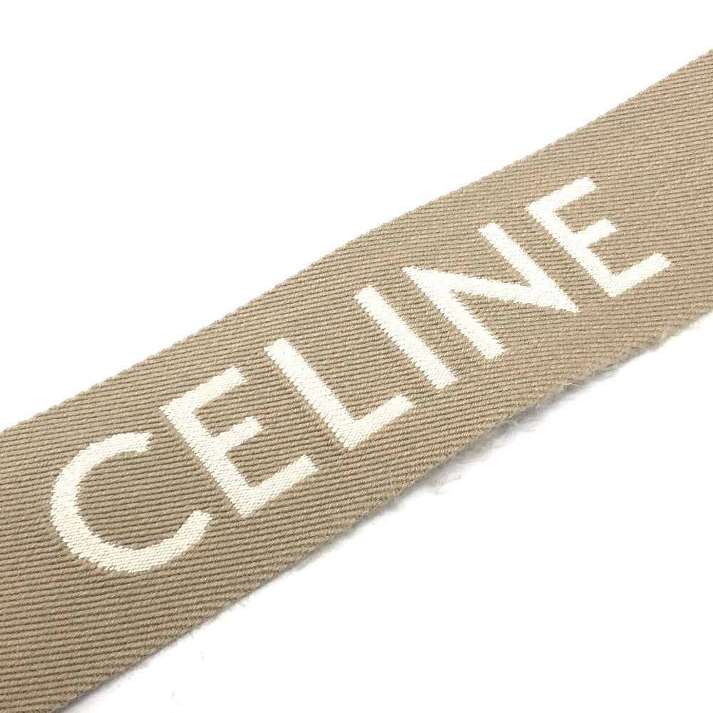y*8様 お値下げ！CELINEジャカード ショートストラップ ベージュホワイト CELINE セリーヌ 49S022 ロゴ ジャガード ショート ショルダー