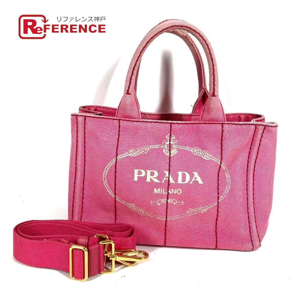 トートバッグ ピンク プラダ ショルダーバッグ ピンク カナパ PRADA