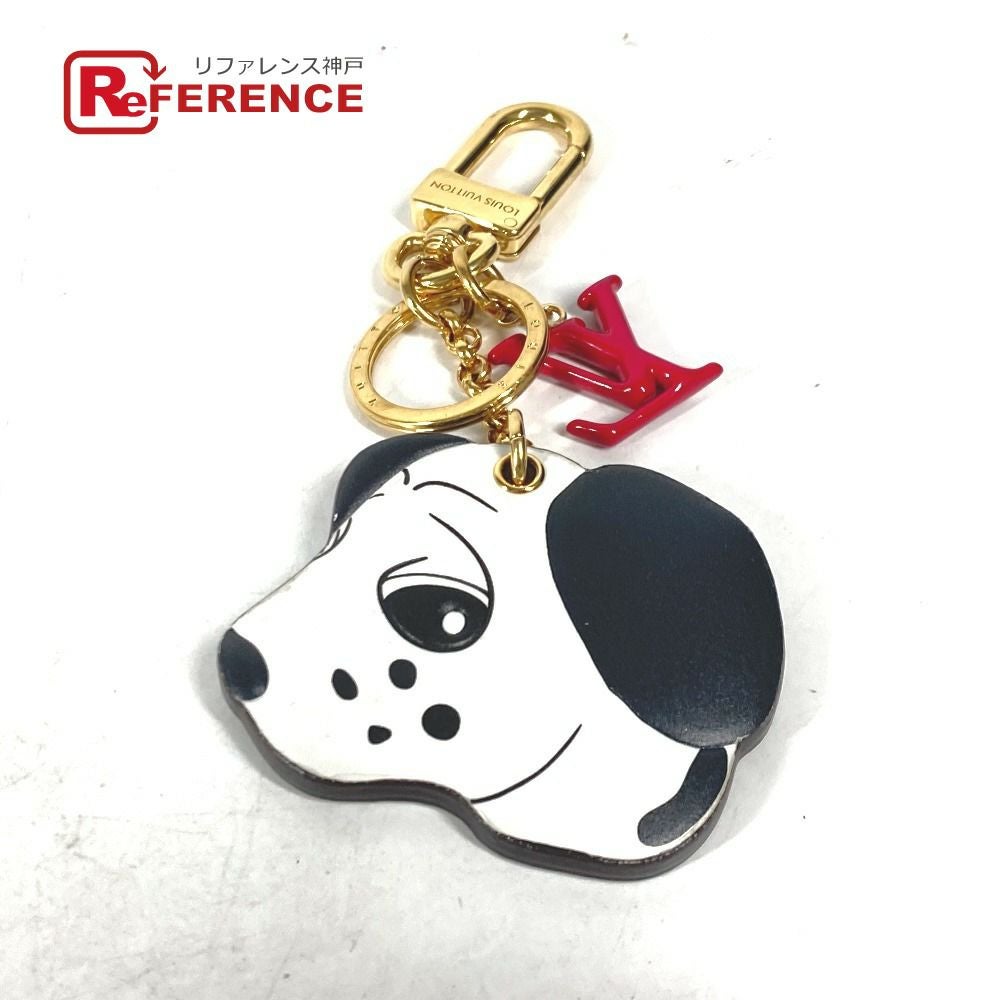 レッド犬型キーホルダー LVモノグラム LOUIS VUITTON ルイヴィトン M01967 犬 ダルメシアン キーホルダー