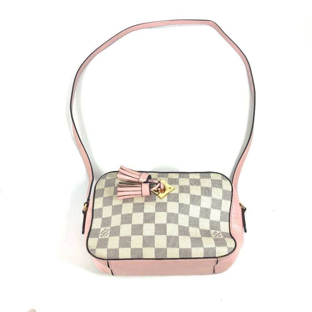 ルイヴィトン LOUIS VUITTON サントンジュ N40155 ダミエアズール カバン 斜め掛け ポシェット タッセル ショルダーバッグ ダミエアズールキャンバス ホワイト LOUIS VUITTON - ルイヴィトン LOUIS VUITTON サントンジュ N40155