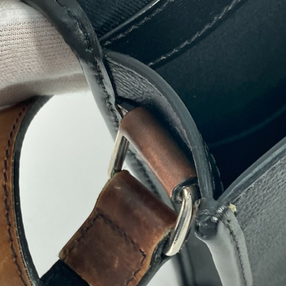 ベルルッティ Berluti フラヌール スモール 斜め掛け フラップ メッセンジャー ショルダーバッグ PVC/レザー ブラック系 Berluti ベルルッティ 斜め掛け フラップ フラヌール スモール