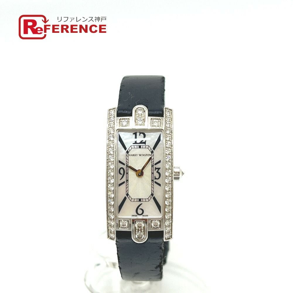 ハリーウィンストン アヴェニューCミニ WG/D 332LQW/AVCQHM16WW024 WG クォーツ HARRY WINSTON - ハリーウィンストン アヴェニューCミニ WG/D 332LQW